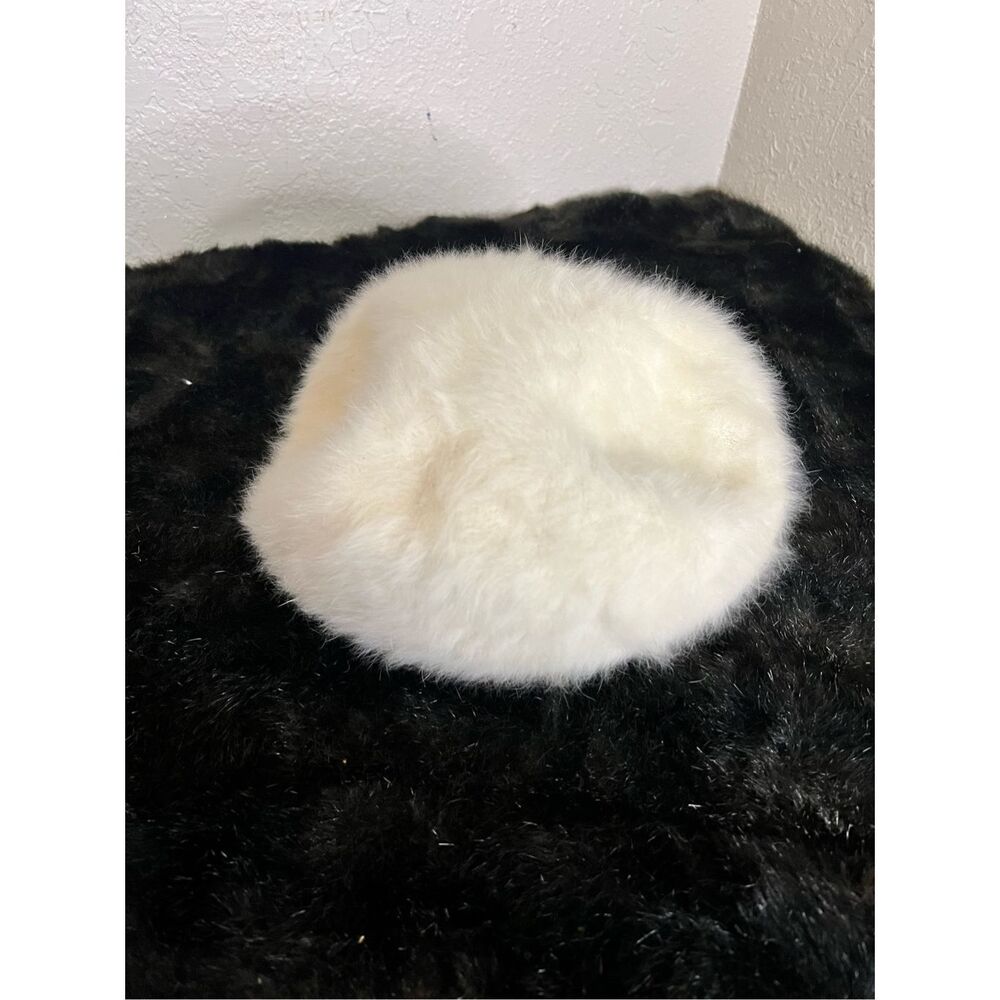 Y2K Kangol Vintage Furgora flat  Hat Angora Fur Retro cream Osfm‎